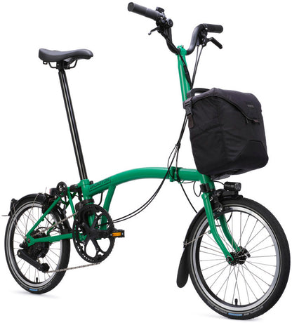 Brompton Electric C Line eMotiq H 4-Speed Folding Bike - Palm Green