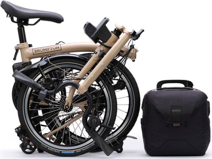Brompton C Line eMotiq 4-Speed Electric Folding Bike - Dune Sand