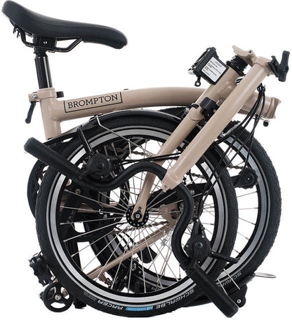 Brompton C Line 12-Speed Folding Bike - Dune Sand