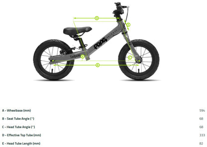 Frog Tadpole Plus 14 Inch Kids Balance Bike 2026 - Red