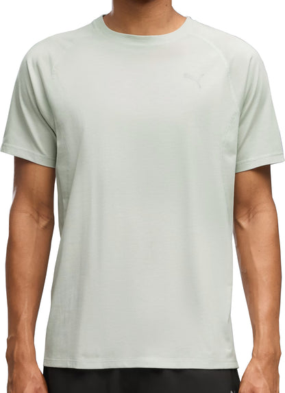 Puma Velocity Tri-Blend Short Sleeve Mens Running Top - Green