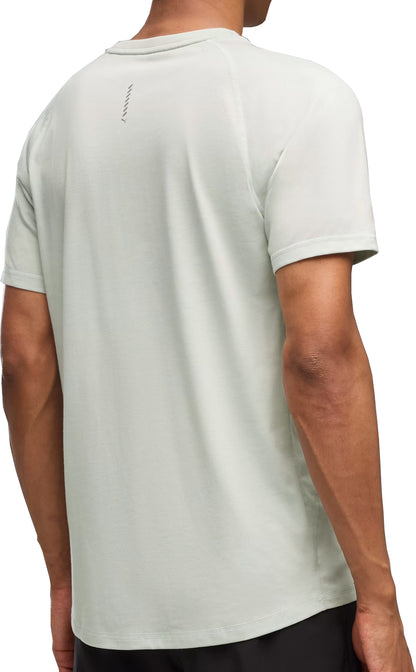 Puma Velocity Tri-Blend Short Sleeve Mens Running Top - Green