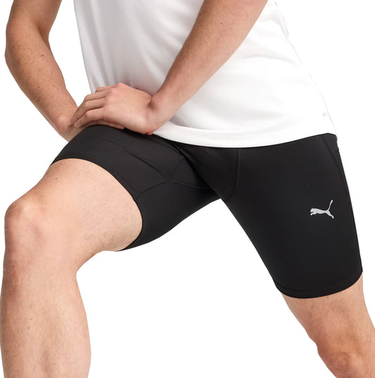 Puma Run Foundation 8 Inch Mens Short Running Tights - Black