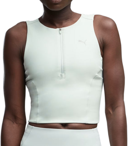 Puma LightStride Womens Running Crop Top - Green