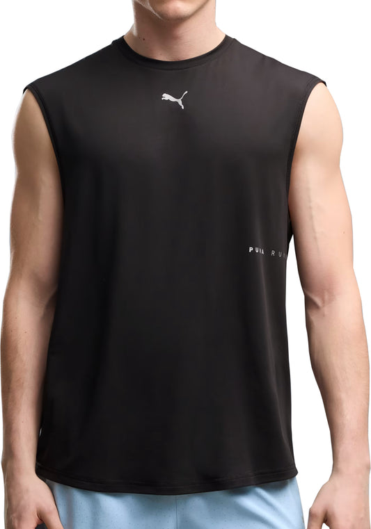 Puma Brightside CLOUDSPUN Mens Running Vest - Black