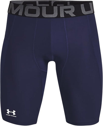 Under Armour HeatGear Pocket Long Mens Short Compression Tights - Blue