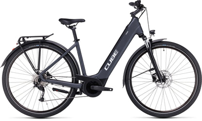 Cube Touring Hybrid One 500 Easy-Entry Electric Hybrid Bike 2023 - Dark Grey