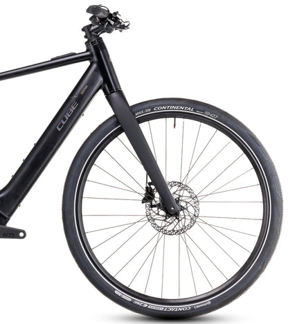 Cube Editor Hybrid Pro 400X Electric Hybrid Bike 2024 - Black