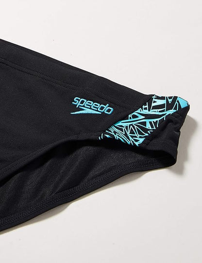 Speedo Boom Splice Mens Swim Brief - Black