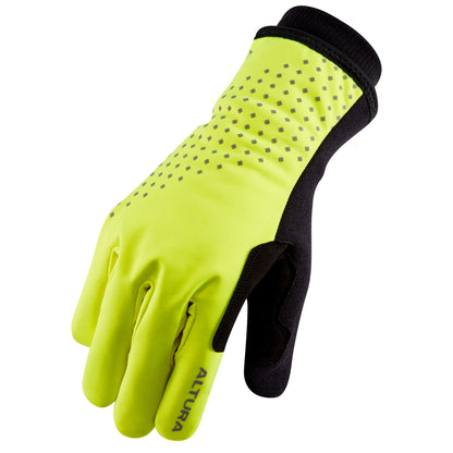 Altura Nightvision Waterproof Full Finger Cycling Gloves - Yellow