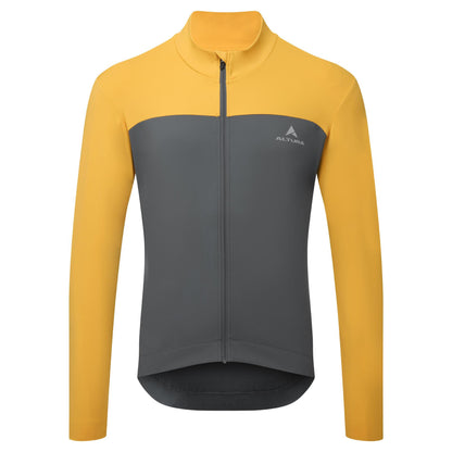 Altura Airstream Mens Long Sleeve Cycling Jersey - Mustard