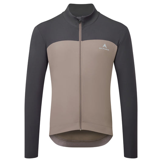 Altura Airstream Mens Long Sleeve Cycling Jersey - Dark Stone
