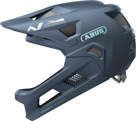 Abus YouDrop FF Full Face Junior MTB Cycling Helmet - Blue