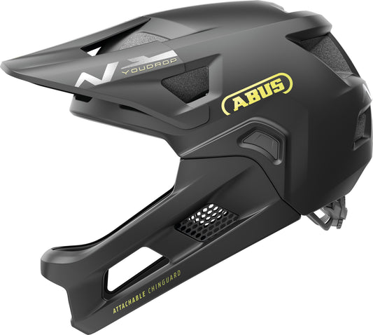 Abus YouDrop FF Full Face Junior MTB Cycling Helmet - Black