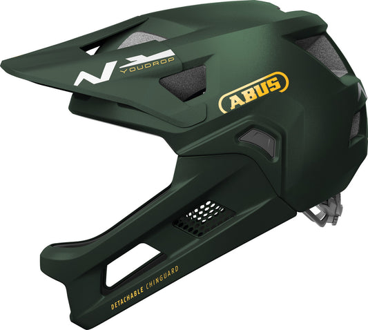 Abus YouDrop FF Full Face Junior MTB Cycling Helmet - Green