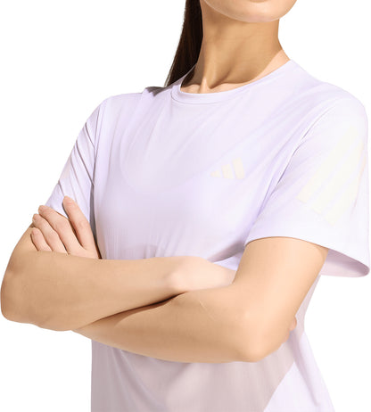 adidas ADI365 ClimaCool Short Sleeve Womens Running Top - Purple