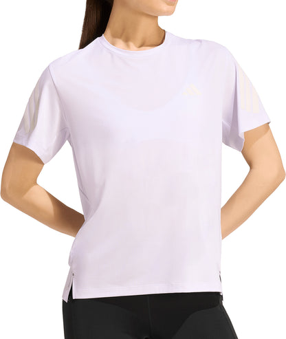 adidas ADI365 ClimaCool Short Sleeve Womens Running Top - Purple