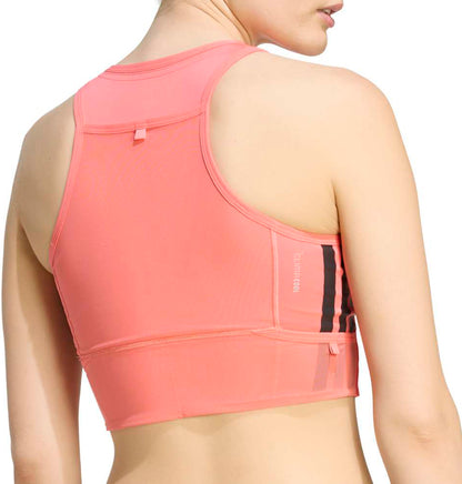 adidas Adizero Gel Pocket Womens Running Crop Top - Red