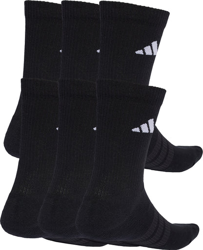 adidas Cushioned Essentials (6 Pack) Crew Socks - Black