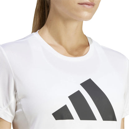 adidas Run It Short Sleeve Womens Running Top - White