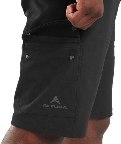 Altura Esker Cargo Mens Baggy Cycling Shorts With Liner - Black