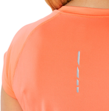 Asics Cap Short Sleeve Womens Running Top - Orange