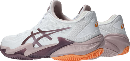Asics Court FF 3 Clay Womens Tennis Shoes - White