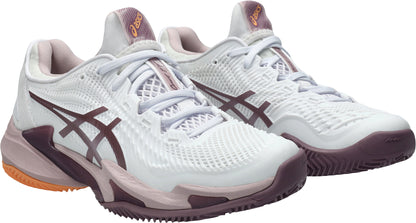 Asics Court FF 3 Clay Womens Tennis Shoes - White