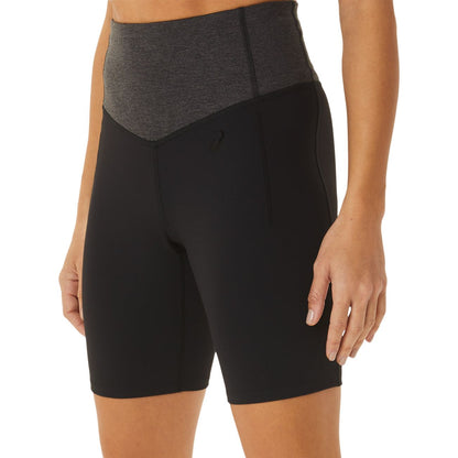 Asics Flexform Colour Block Womens Running Bike Short Tights - Black