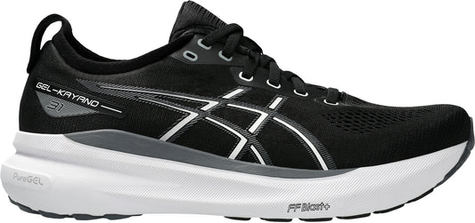 Asics Gel Kayano 31 WIDE FIT (2E) Mens Running Shoes - Black