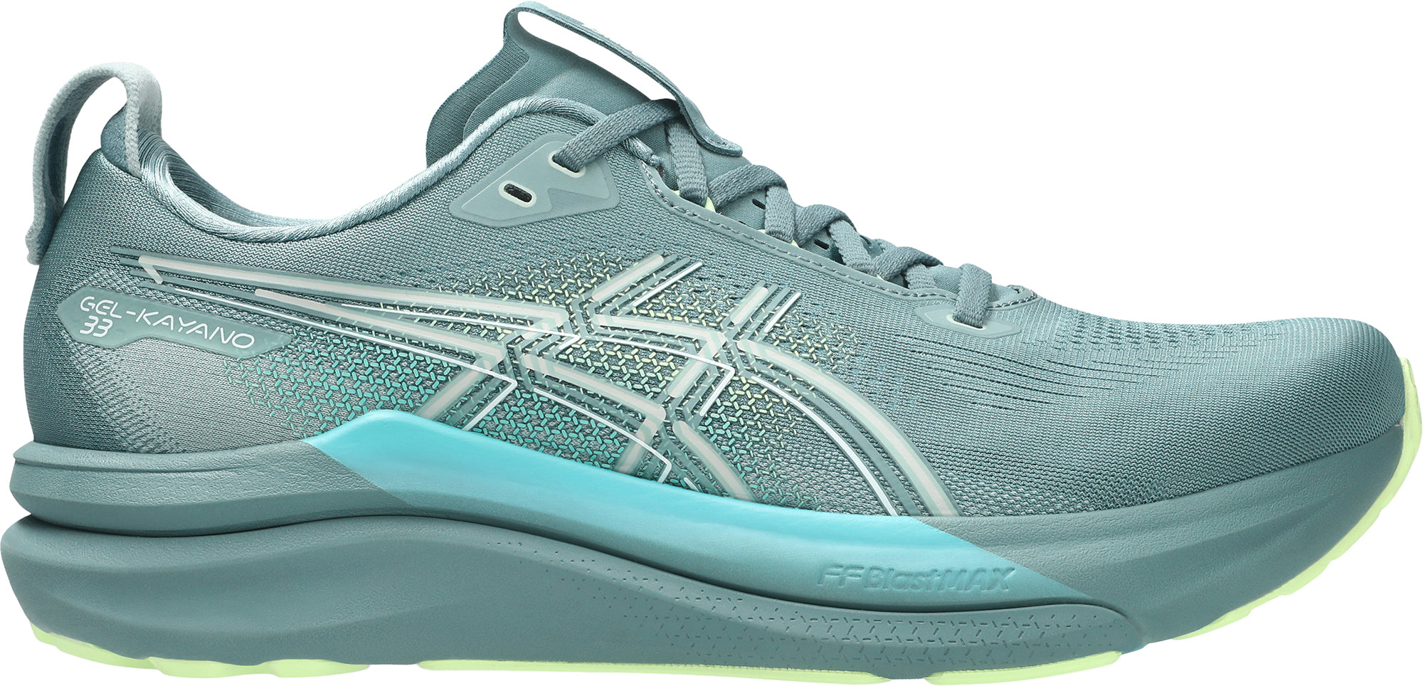 Asics Gel Kayano 33 Mens Running Shoes - Green – Start Fitness
