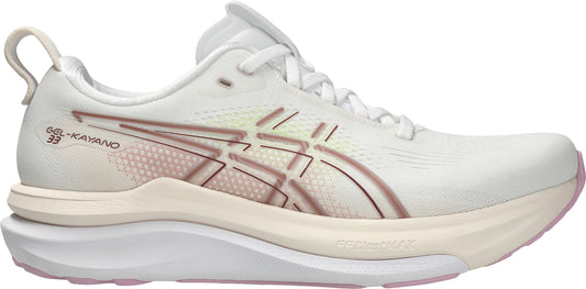 Asics Gel Kayano 33 Womens Running Shoes - White