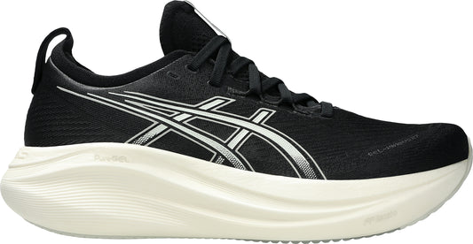 Asics Gel Nimbus 27 WIDE FIT Mens Running Shoes - Black