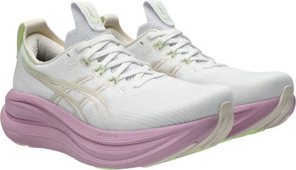 Asics Gel Nimbus 28 Womens Running Shoes - White