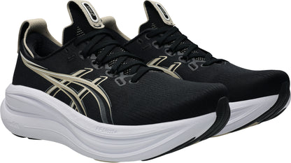 Asics Gel Nimbus 28 WIDE FIT Mens Running Shoes - Black