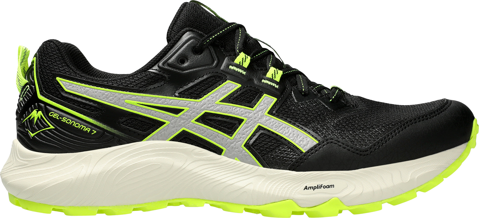 Asics Gel Sonoma 7 Mens Trail Running Shoes Black Start Fitness