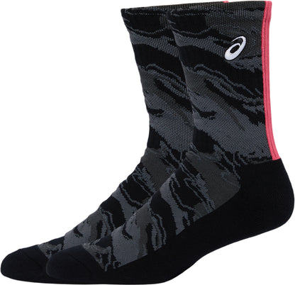 Asics Graphic Crew Running Socks - Grey