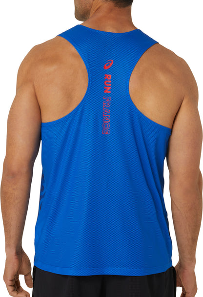 Asics Nations Mens Running Vest - Blue