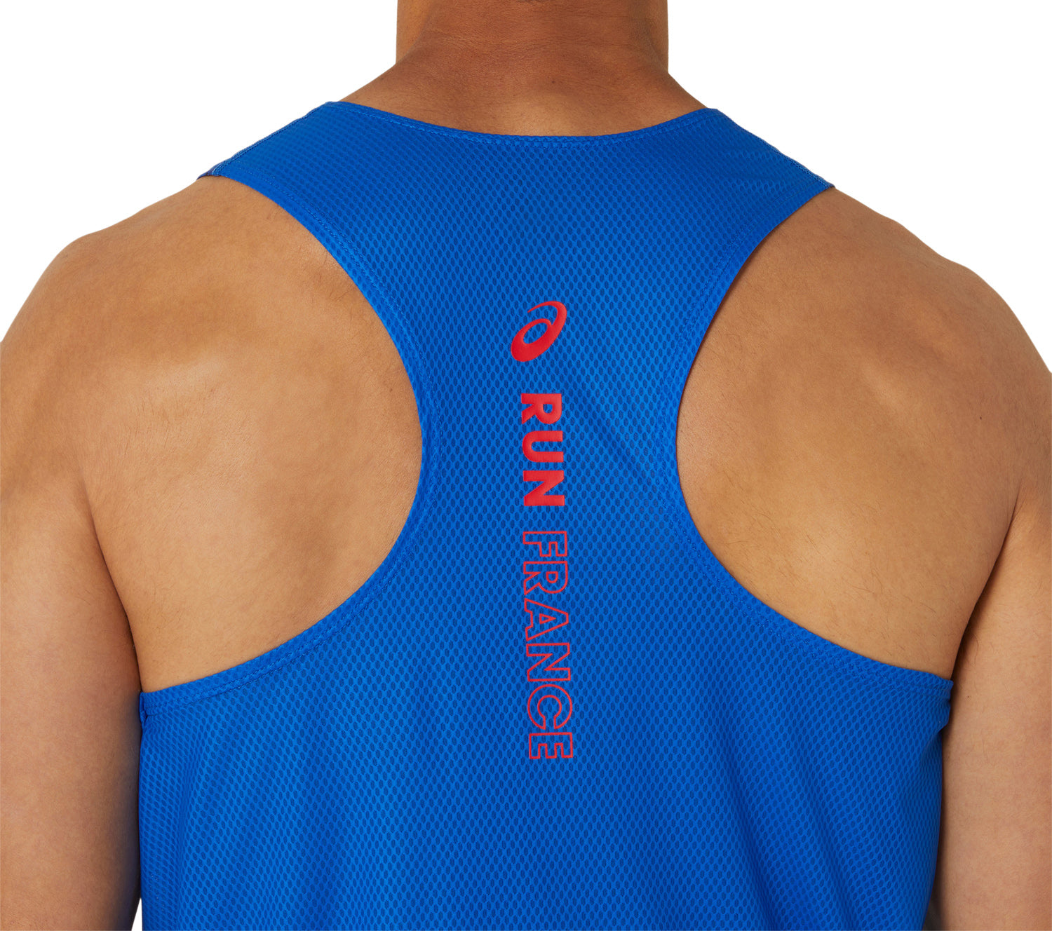 Asics Nations Mens Running Vest - Blue – Start Fitness