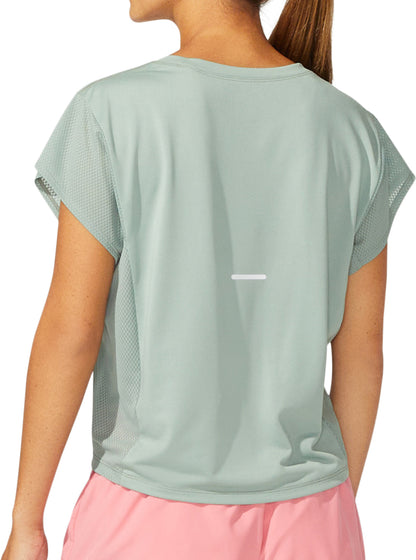 Asics SMSB Short Sleeve Womens Running Top - Grey