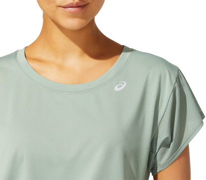 Asics SMSB Short Sleeve Womens Running Top - Grey