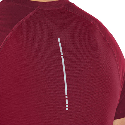 Asics Sport Short Sleeve Mens Running Top - Red