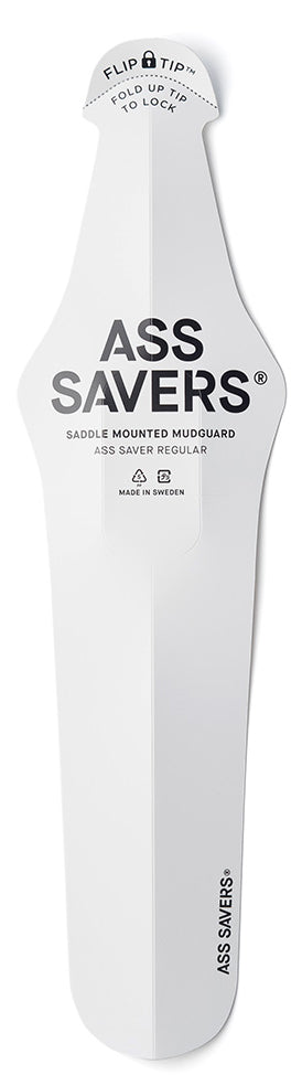 Ass Savers Regular Rear Mudguard - White