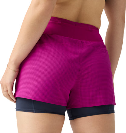 Brooks 3 Inch high Point 2.0 2 In 1 Womens Running Shorts - Pink