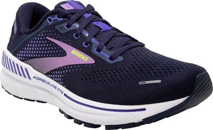 Brooks Adrenaline GTS 22 WIDE FIT Womens Running Shoes - Navy