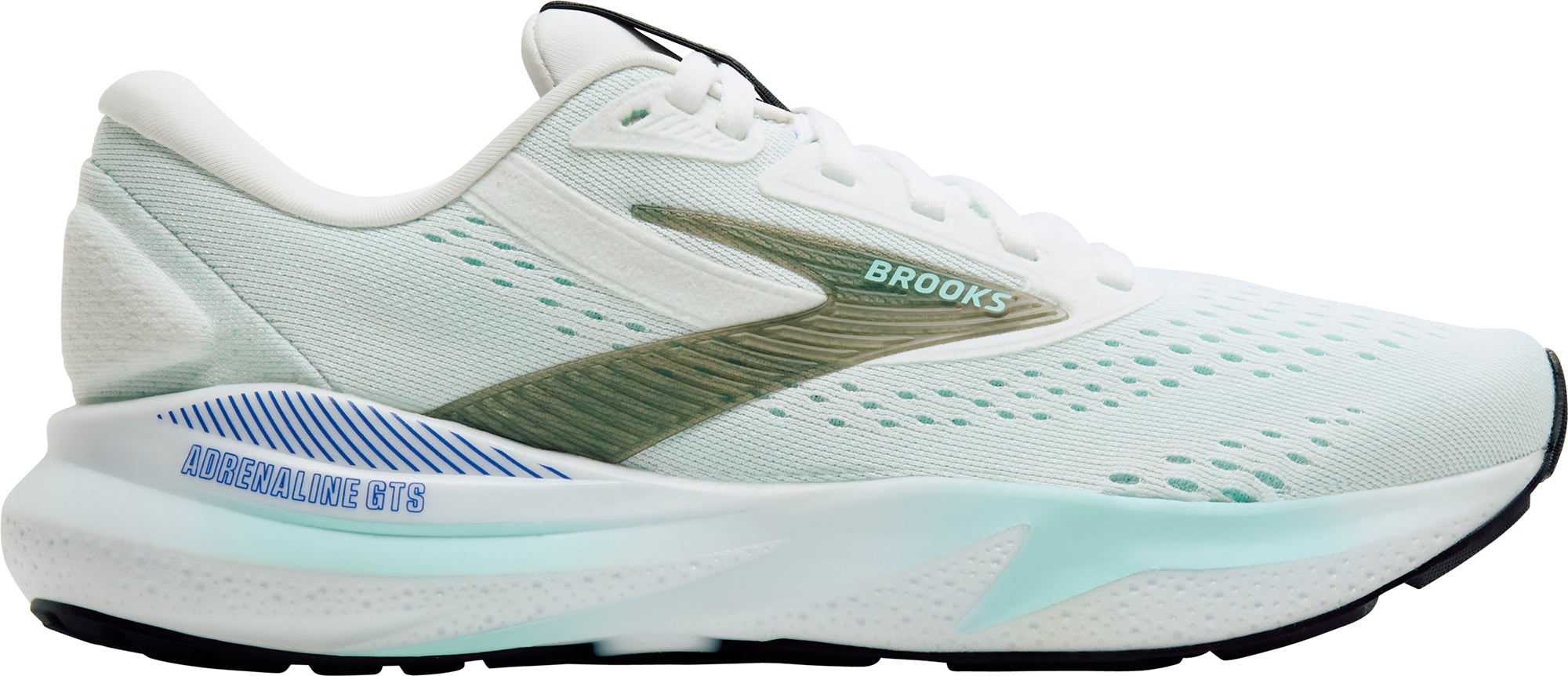 Brooks ADRENALINE GTS 24 - Hardloopschoenen voor op de weg - neo yellow peacoat/blauw Brooks ADRENALINE GTS 24 - Hardloopschoenen voor op de weg - neo yellow peacoat/blauw