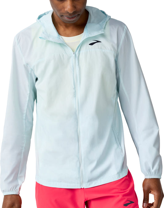 Brooks Canopy Packable Mens Running Jacket - Blue