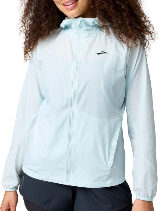 Brooks Canopy Packable Womens Running Jacket - Blue