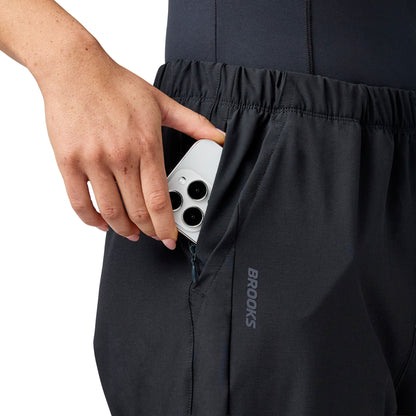 Brooks Canopy Womens Running Track Pants - Black