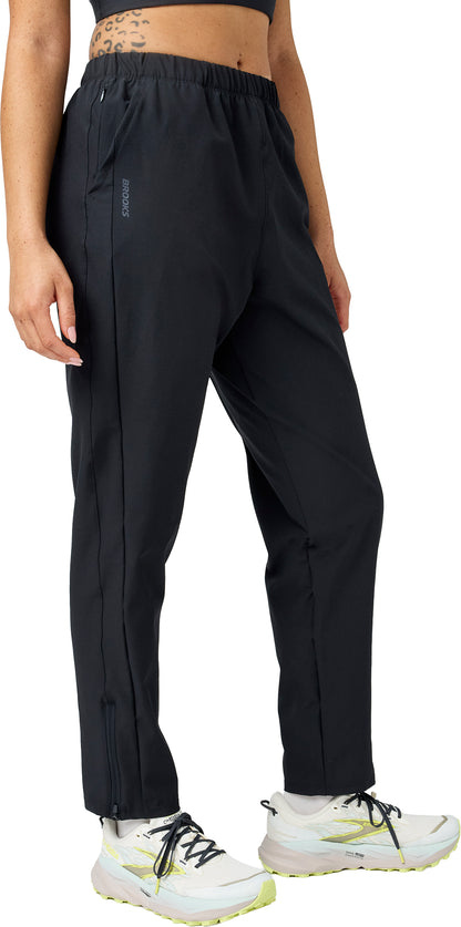 Brooks Canopy Womens Running Track Pants - Black